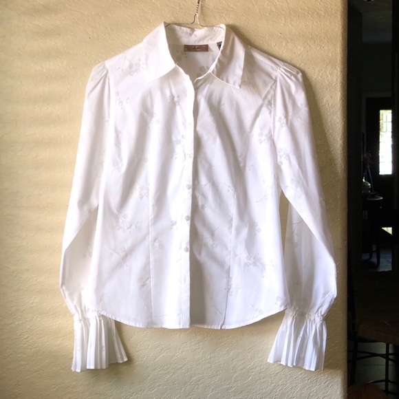 flouncy button up shirt